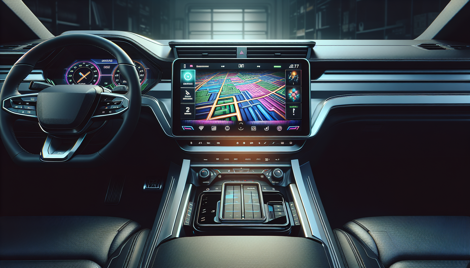 modern vehicle with aftermarket head unit