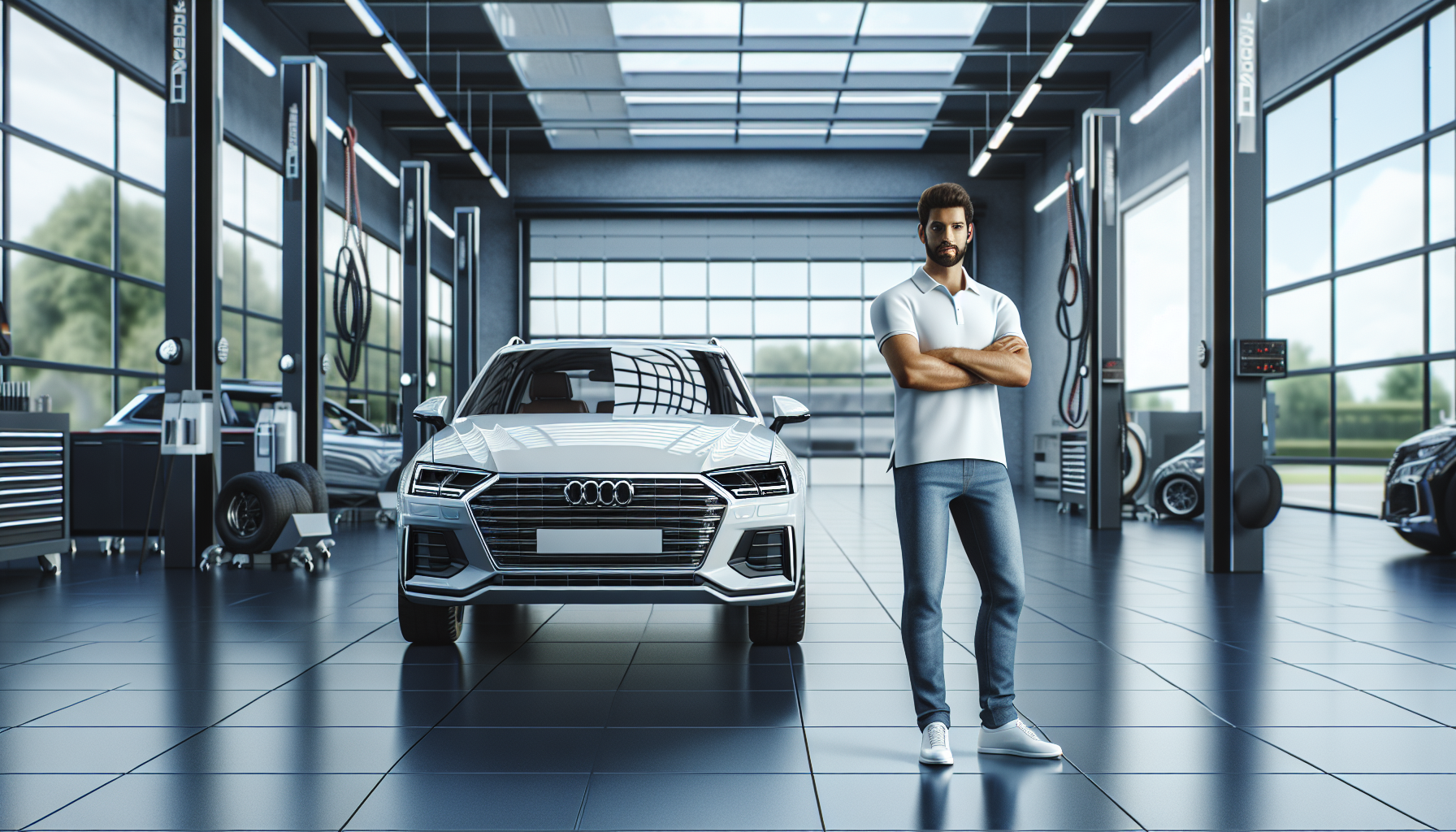 Completed upgrade in professional shop