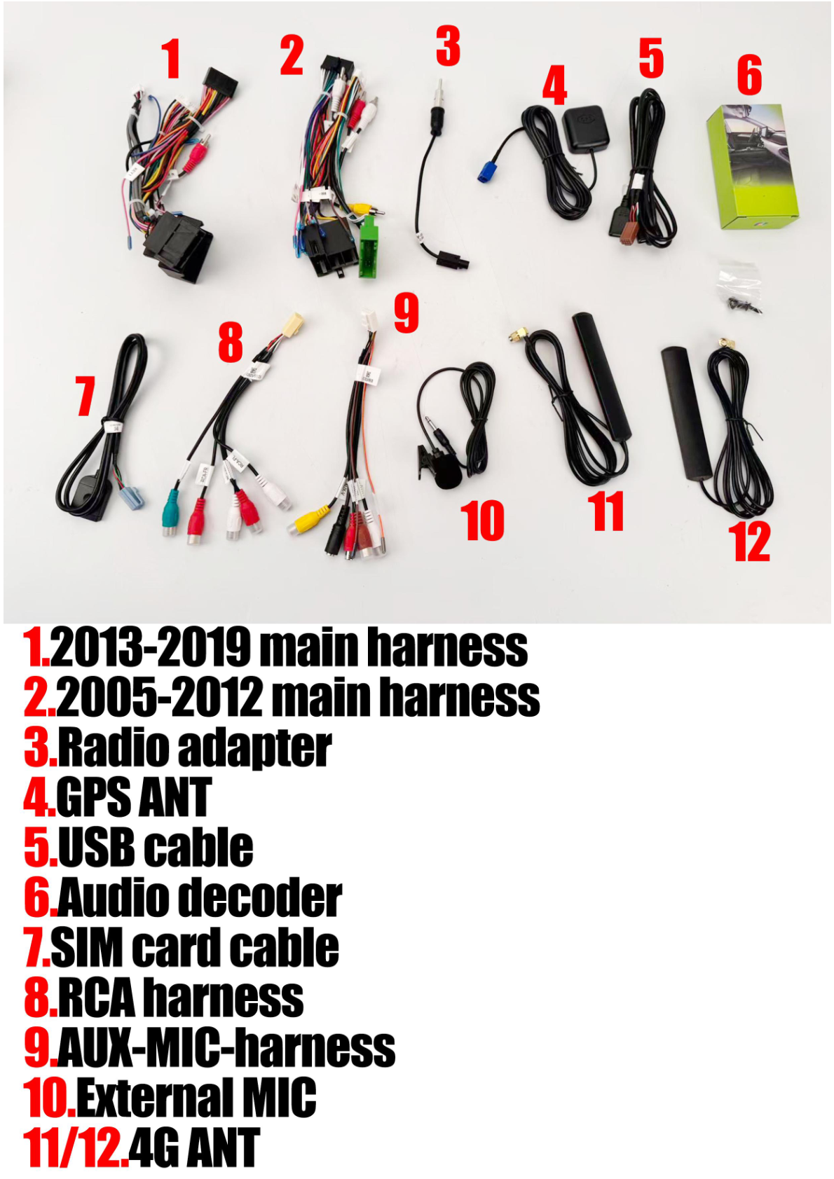 Bentley Continental GT Flying Spur - Photo showing various components and accessories related to the installation of an aftermarket head unit.