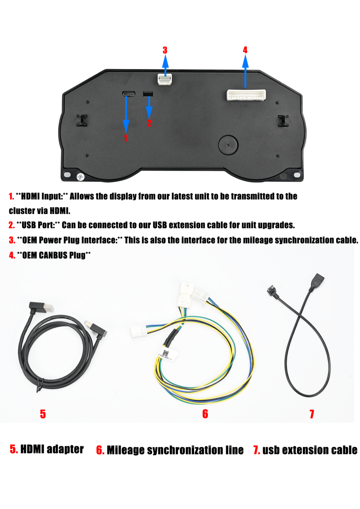 Infiniti Q50 Q60 - Photo showing components and accessories related to the installation of the head unit.